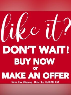 DON’T MISS OUT! BUY OR MAKE AN OFFER!